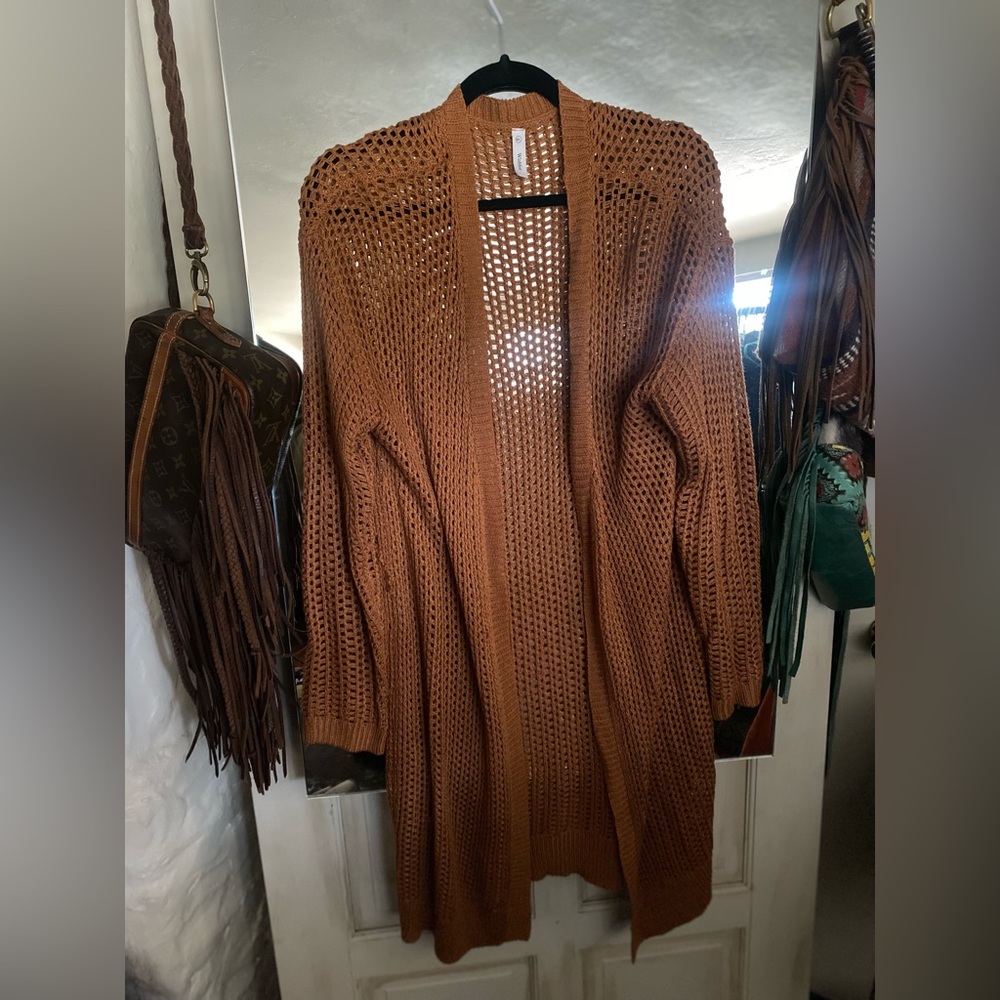 Rust cardigan
